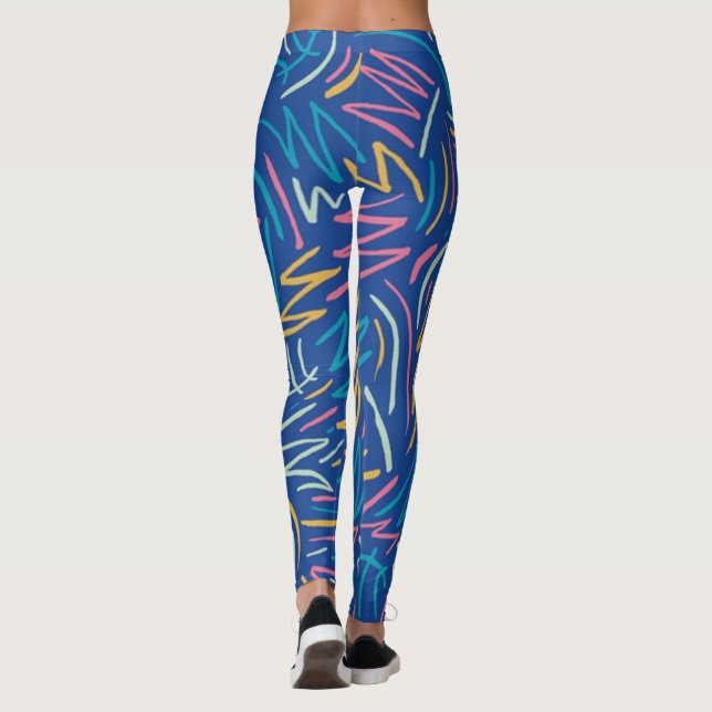 Leggings Escrivíveis Azuis (Verso)