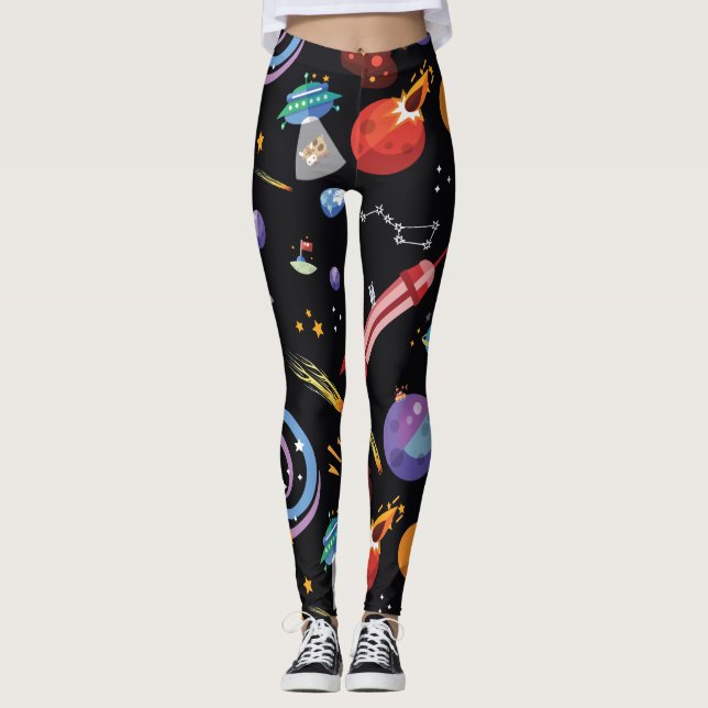 Leggings Espaçadas - Vestuário Externo (Frente)