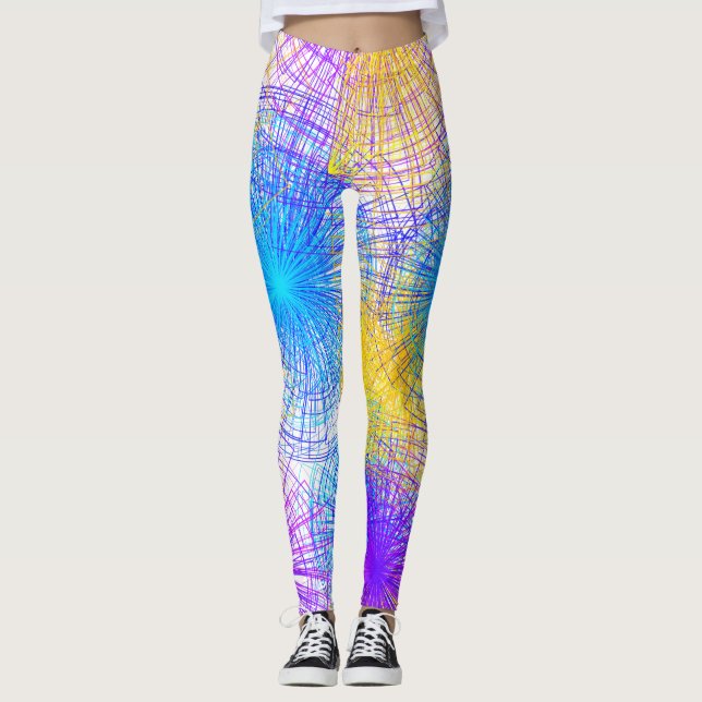 Leggings Espirais Coloridas (Frente)