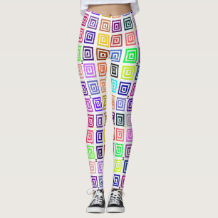 Leggings Espirais Quadradas