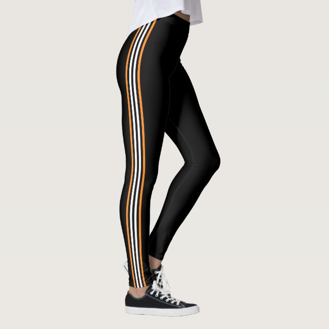 Leggings Esportivos com Listra Lateral - Escolha s (Direita)