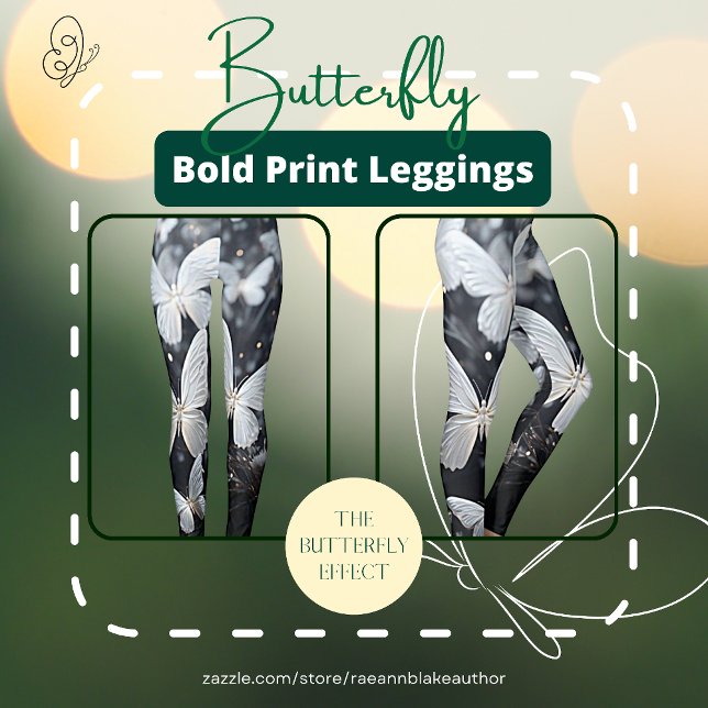Leggings Estampa Borboleta Ousada (Criador carregado)