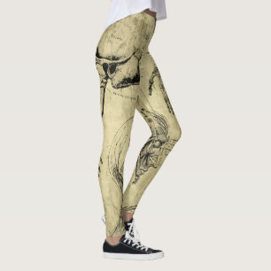 Leggings Estampa de Anatomia