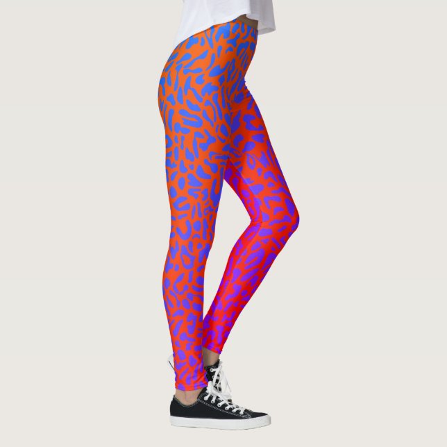 Leggings Estampa de Leopardo Psicodélico (Direita)