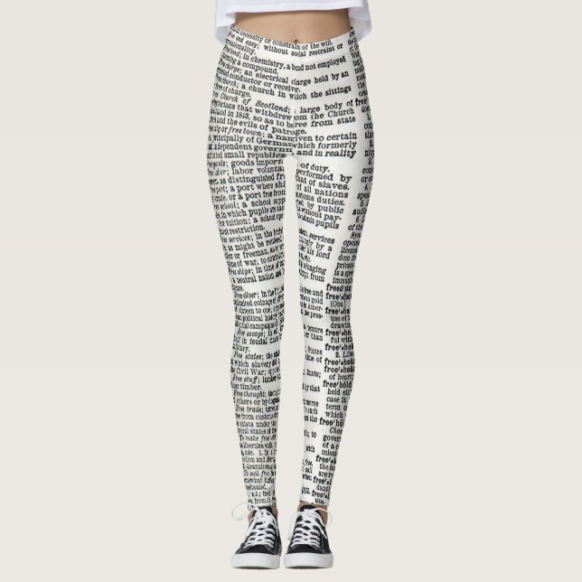 Leggings estampa dicionário (Frente)