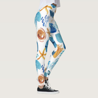 Leggings Estampa Seamless Vida Oceânica