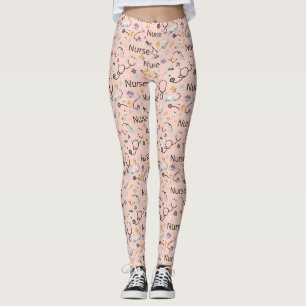 Leggings Estampa Sem Costura Vida de Enfermeira Ro