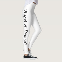 Leggings estampadas Anjo ou demônio