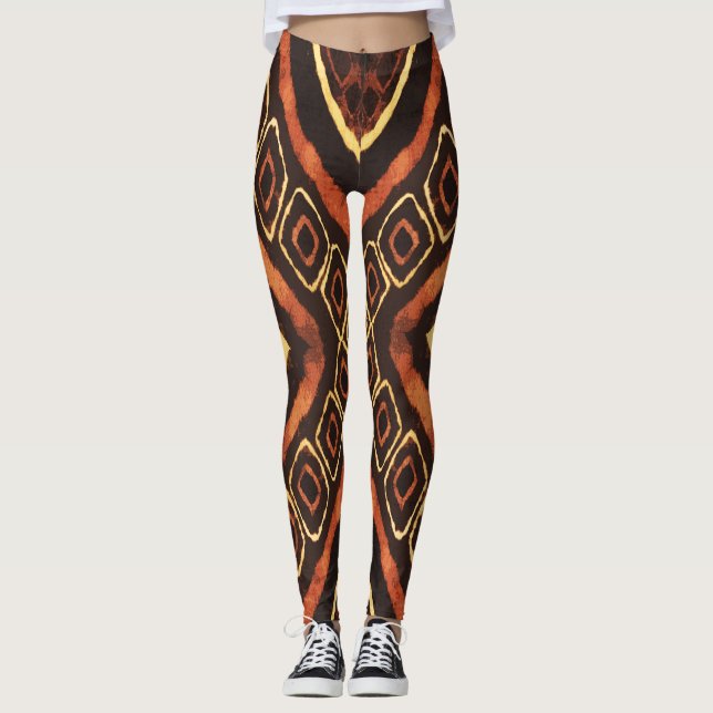 Leggings Estampadas Astecas (Frente)