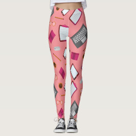 Leggings estampadas com dispositivo inteligente