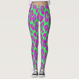 Leggings estampadas com leopardo
