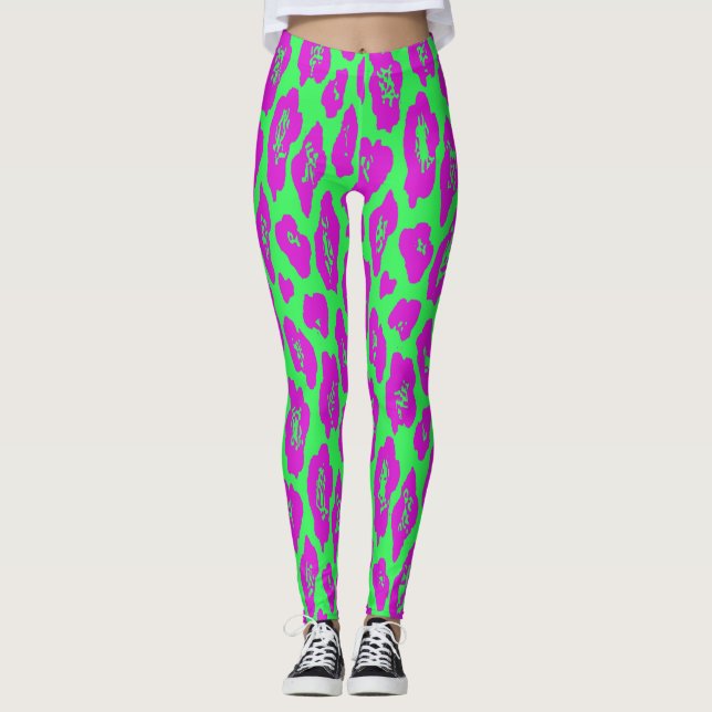 Leggings estampadas com leopardo (Frente)