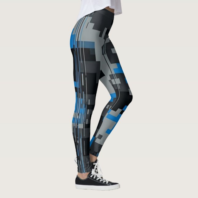 Leggings estampado camuflagem glitch digital para  (Direita)