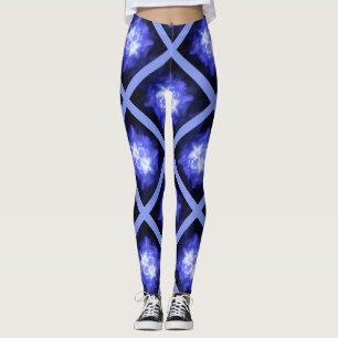 Leggings Estrela Brilhante Azul