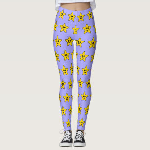Leggings estreladas amarelas