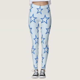 Leggings - Estrelas Azuis 3D