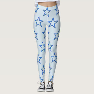 Leggings - Estrelas Azuis 3D