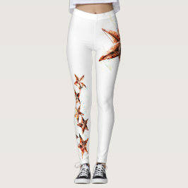 Leggings Estrelas de Coroa de Cobre