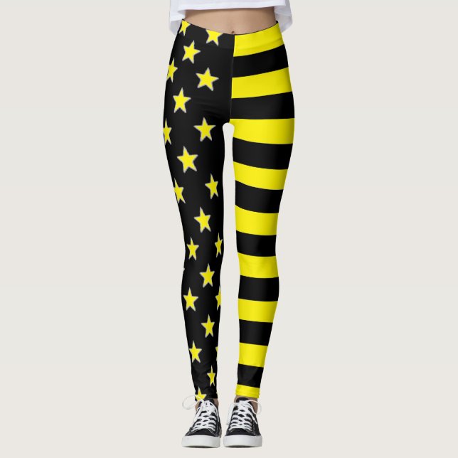 Leggings Estrelas E Listras (Frente)