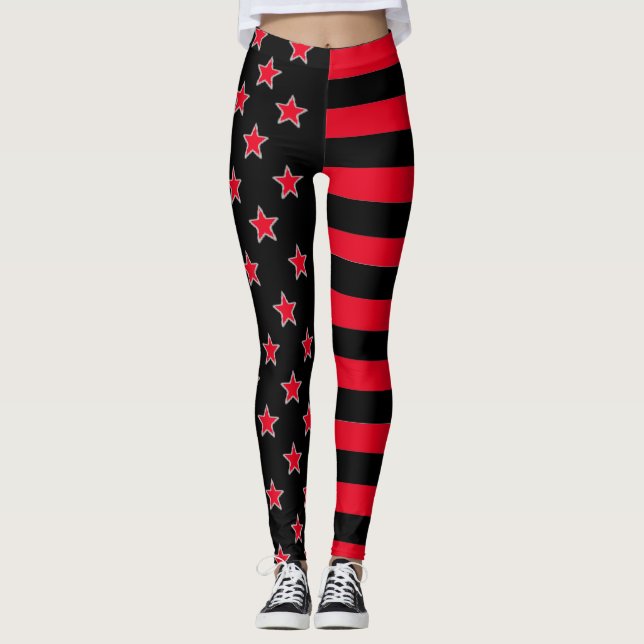 Leggings Estrelas E Listras (Frente)