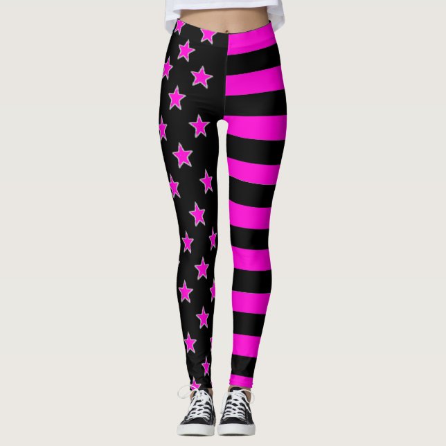 Leggings Estrelas E Listras (Frente)