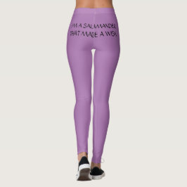 leggings explicando sua situação