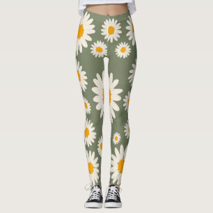 Leggings expressa flores e natureza