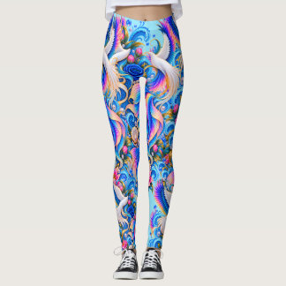 Leggings Fantasia Pombo Branco | Arte Floral Celes