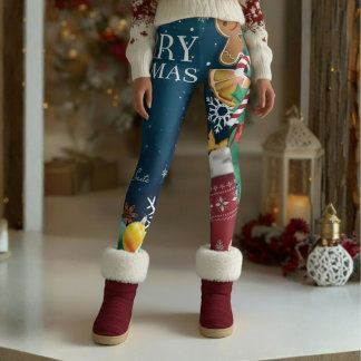 Leggings Feliz Natal – Alegria Festiva da Top