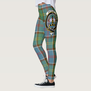 Leggings femininas Clan Whitelaw Crest Tartan Scot