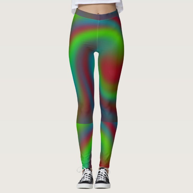 Leggings femininas coloridas (Frente)