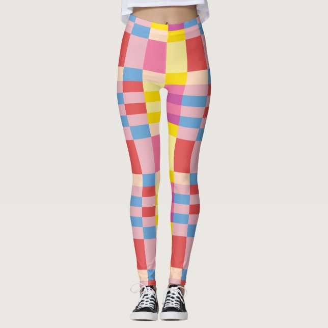Leggings femininas coloridas (Frente)