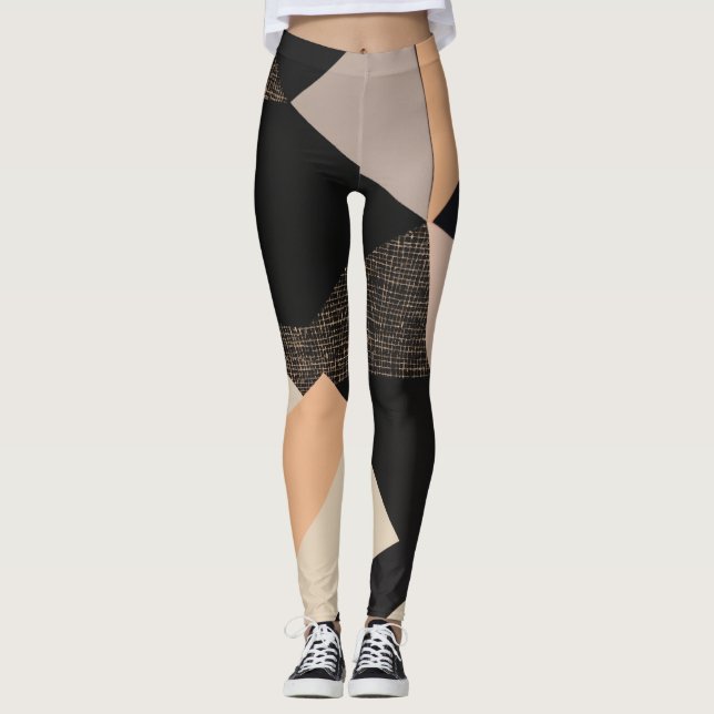 leggings femininas com cores de biscoitos colados (Frente)