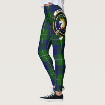 Leggings femininas com Crista do Clã Oliphant Xadr