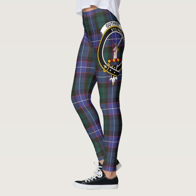 Leggings femininas com crista do clã Scotstee Guth (Esquerda)