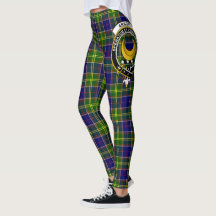 Leggings femininas com estampa do brasão do clã Sc