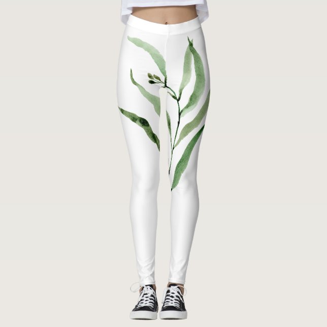 Leggings femininas com Eucalyptus (Frente)