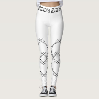 Leggings femininas com padrão abstrato Chic Outono