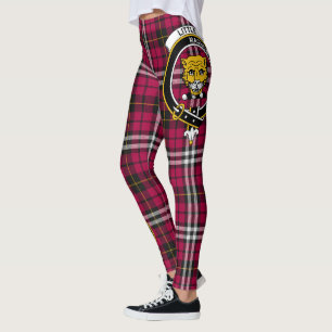 Leggings femininas com pequeno padrão do clã Scots