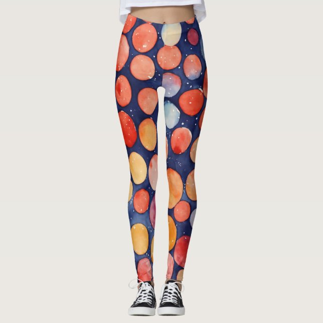 leggings femininas com pontos folka (Frente)