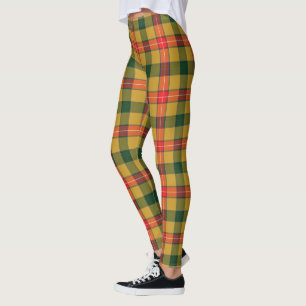 Leggings femininas com xadrez do clã Baxter Scotst