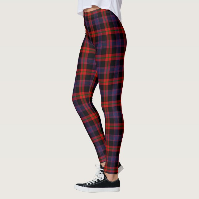 Leggings femininas com xadrez do Clã Broun Scotste (Esquerda)