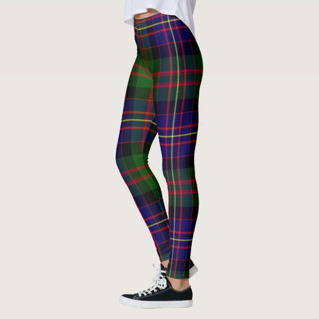 Leggings femininas com xadrez do Clã Chalmers Scot (Esquerda)