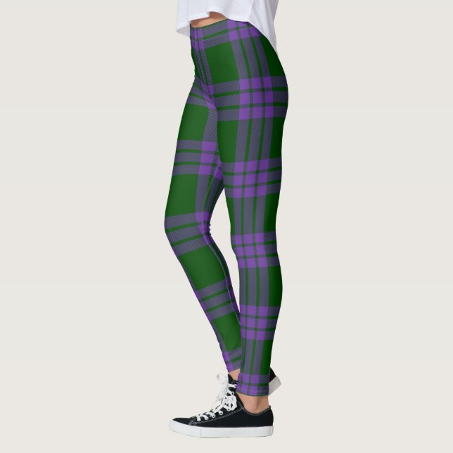 Leggings femininas com xadrez do Clã Elphinstone S (Esquerda)