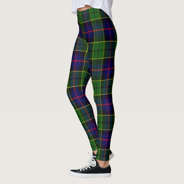 Leggings femininas com xadrez do clã Forsyth Scots (Esquerda)
