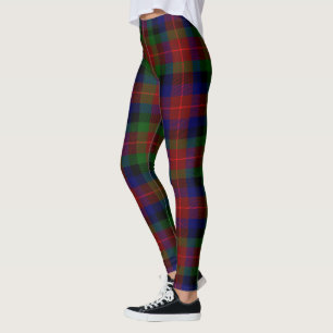 Leggings femininas com xadrez do Clã Tennant Scots