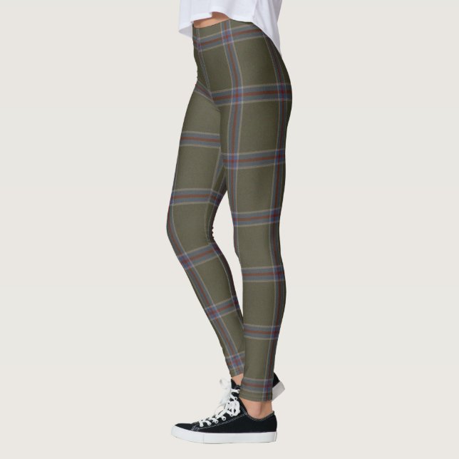 Leggings femininas com xadrez do Clan Renn Faire S (Esquerda)