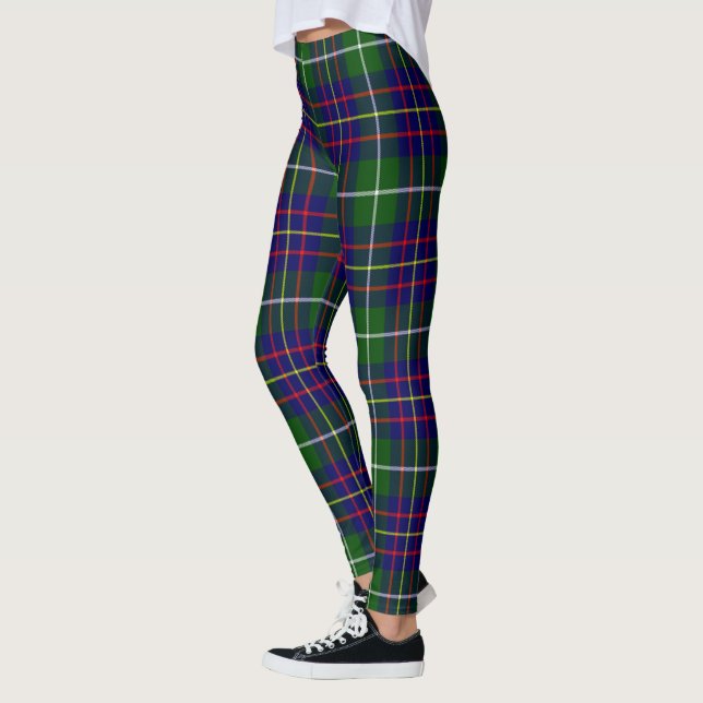 Leggings femininas com xadrez Inglis do clã Scotst (Esquerda)