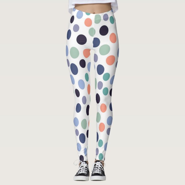 Leggings femininas da bolinhas (Frente)