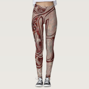 Leggings femininas da Borgonha